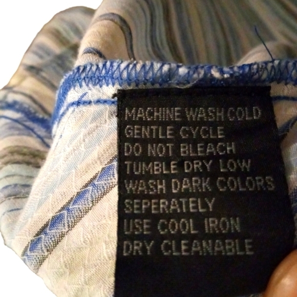 Casual Button Up Visivo Diagonal Striped Design Long Slve. Night Out Office 4X - Picture 8 of 8